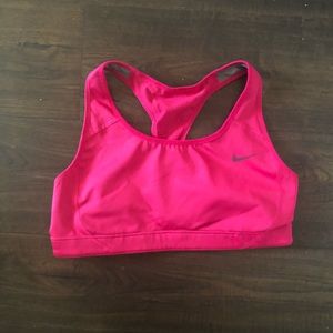 Nike hot pink sports bra